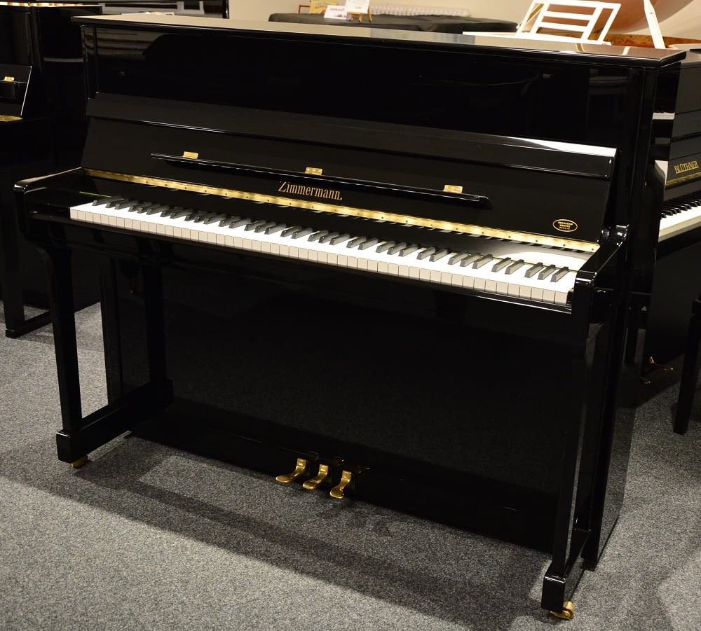 schwarz poliertes Zimmermann Klavier