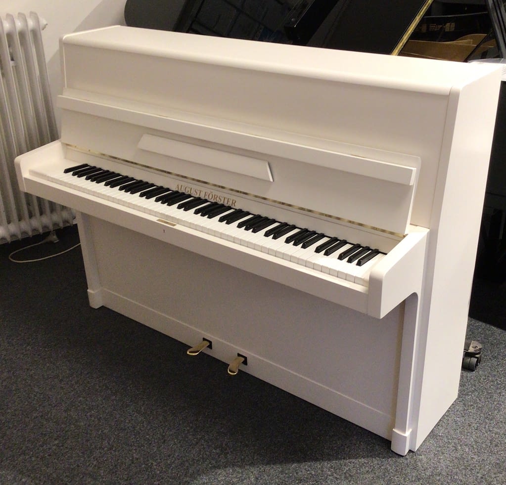 gebrauchtes weißes Klavier