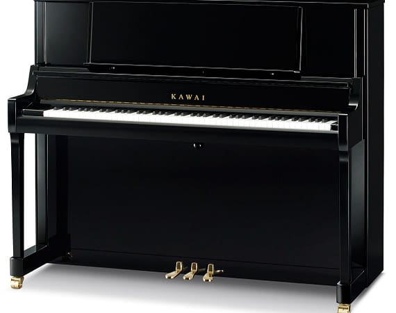 Klavier der Firma Kawai, Kawai Klavier K-400, Kawai Klavier schwarz poliert, Klavier-Atelier Burkhard Casper